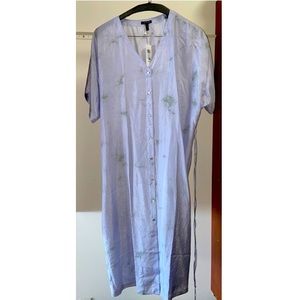 Eileen Fisher Long Shirt Dress- Lavender